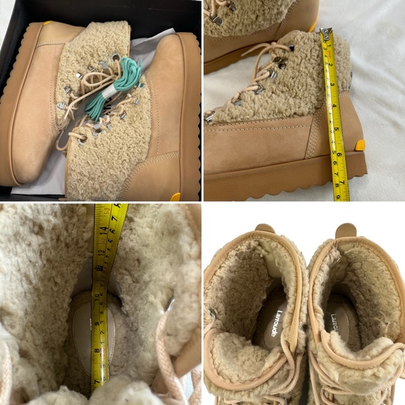 Larroude Vail Faux Fur Waterproof Boots Women’s Size 9 - Picture 15 of 16